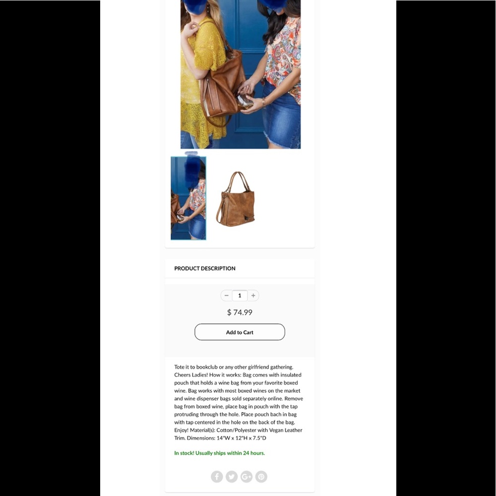 Coco + Carmen wine purse